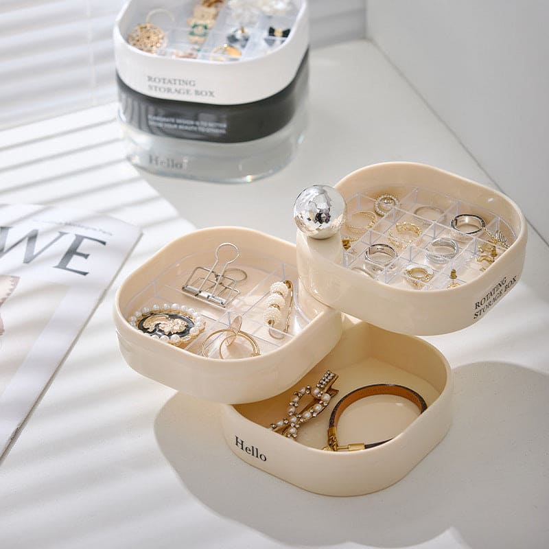 Elegant Carousel Multi-Layer Jewelry Organizer