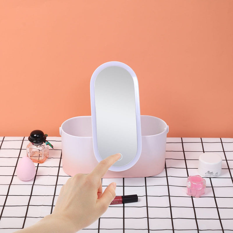 Glamour Case LED Illuminated Travel Makeup Organizer