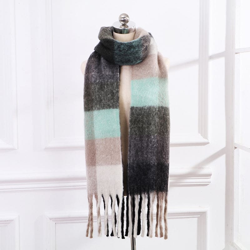 Highland Hues Sea Wool Scarf