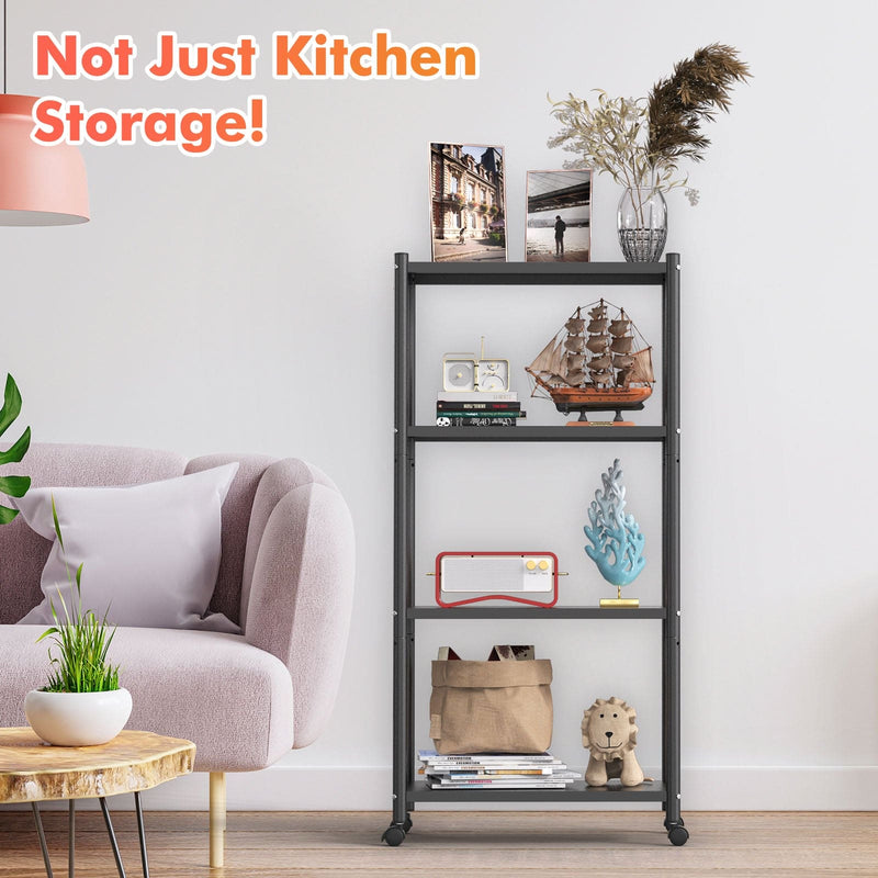 AmbiCraft Adjustable Kitchen Rack with Mobile Flexibility