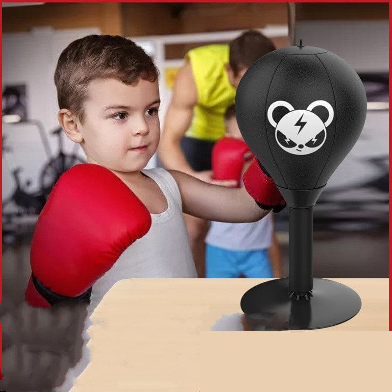 Tabletop Kids' Kickboxing Reflex Ball with Suction Cup Base