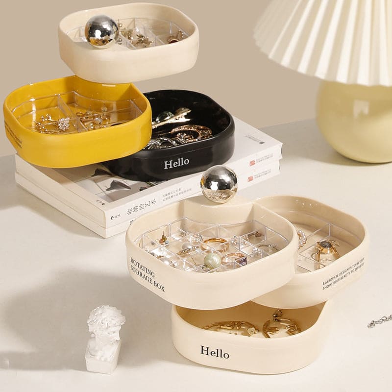 Elegant Carousel Multi-Layer Jewelry Organizer