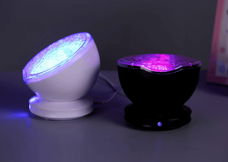 AquaGlow Harmony: Oceanic LED Projector & Sound System
