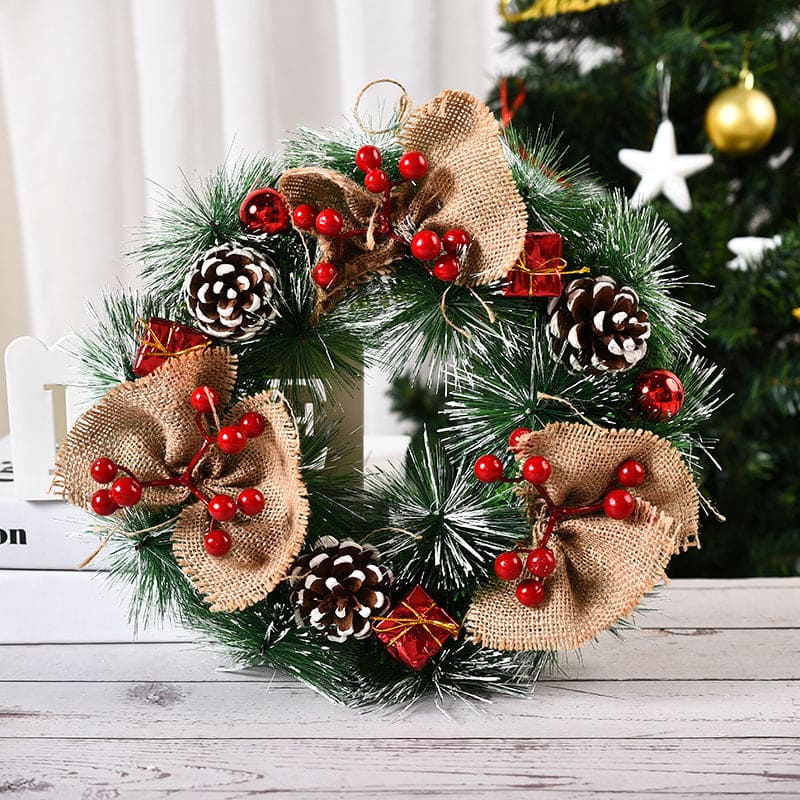 Holiday Pine & Berry Door Garland
