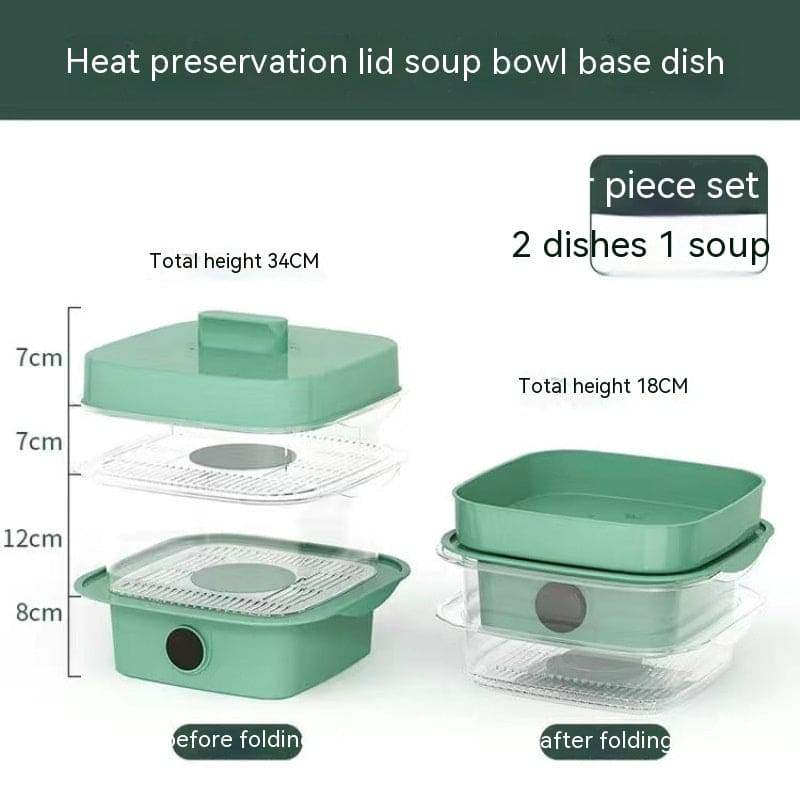 LayerLock Gourmet: Stackable Heat-Preserving Dish Cover