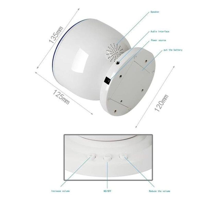AquaGlow Harmony: Oceanic LED Projector & Sound System