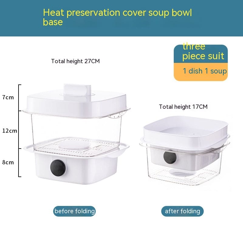 LayerLock Gourmet: Stackable Heat-Preserving Dish Cover