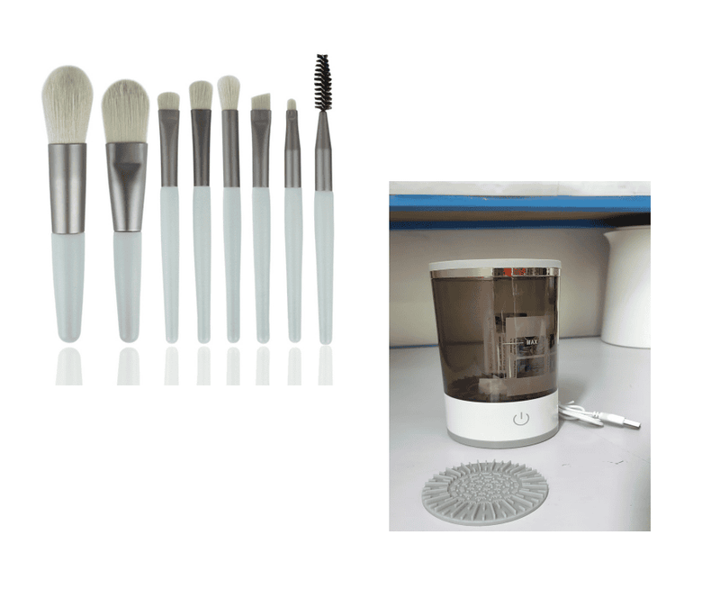 GlamClean Luxe: USB Electric Makeup Brush Cleaner