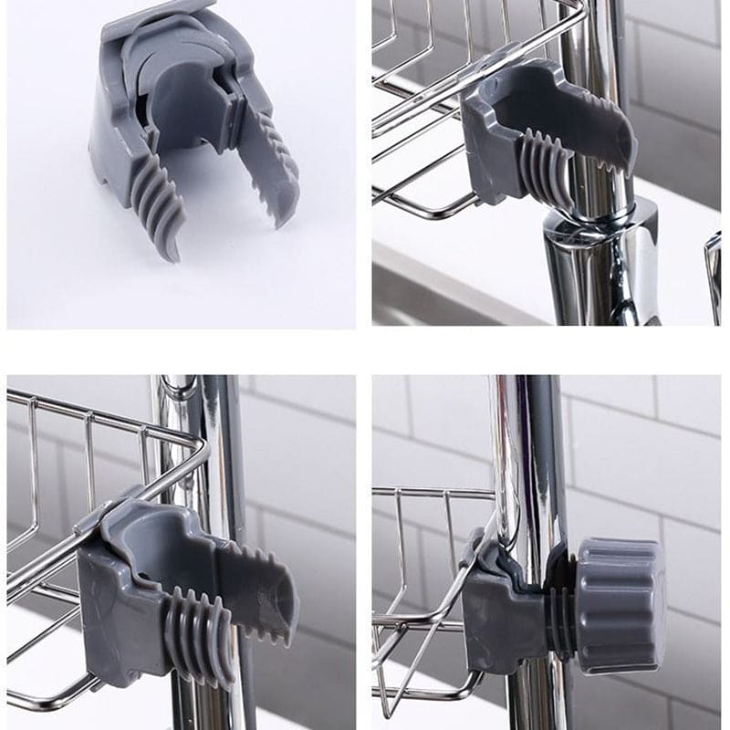 FlexiStore: Adjustable Kitchen & Bathroom Sink Organizer