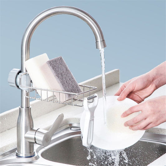 FlexiStore: Adjustable Kitchen & Bathroom Sink Organizer