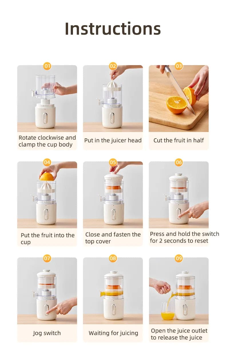 ElectroSqueeze Pro: Portable USB Juicer & Blender