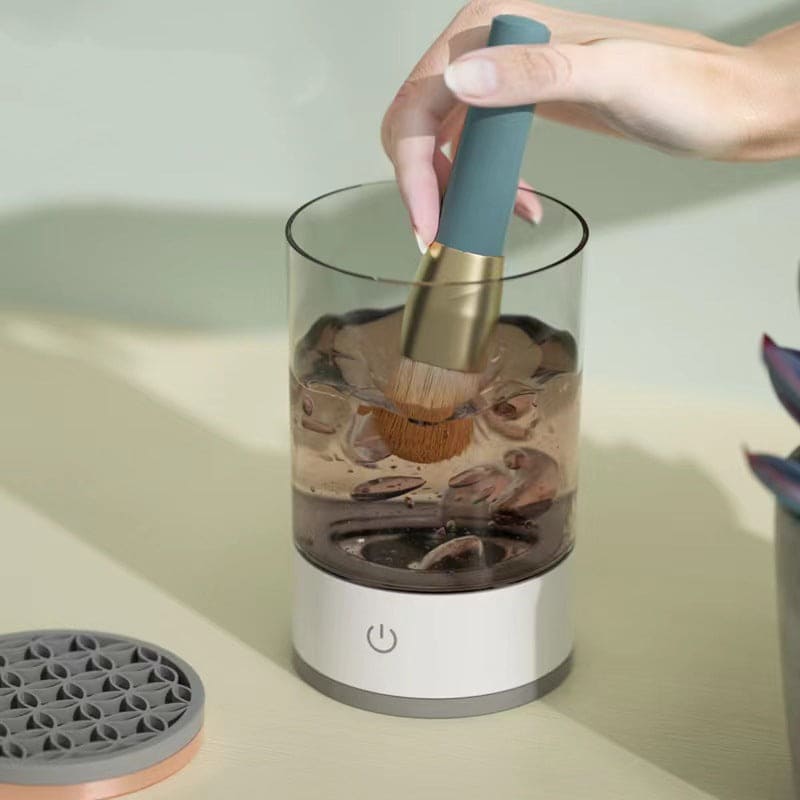 GlamClean Luxe: USB Electric Makeup Brush Cleaner