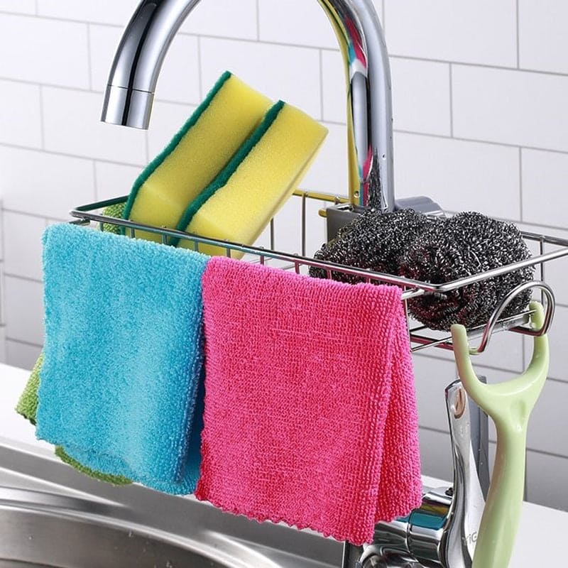 FlexiStore: Adjustable Kitchen & Bathroom Sink Organizer