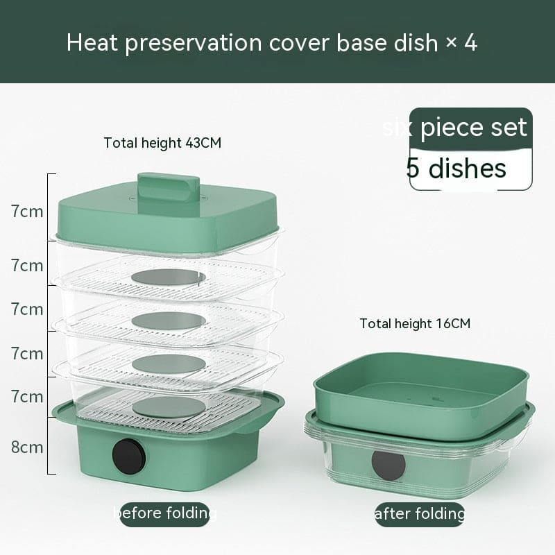 LayerLock Gourmet: Stackable Heat-Preserving Dish Cover