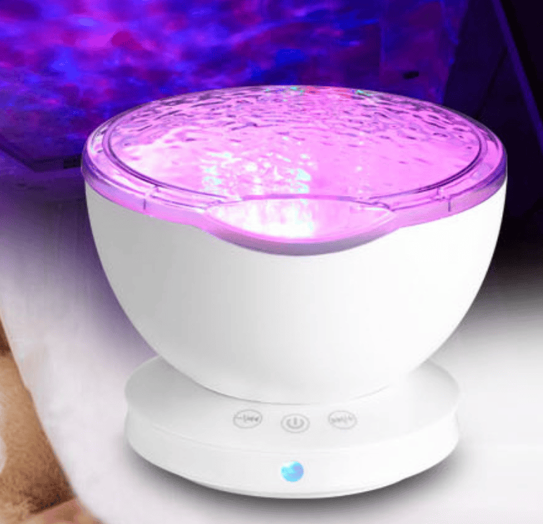 AquaGlow Harmony: Oceanic LED Projector & Sound System