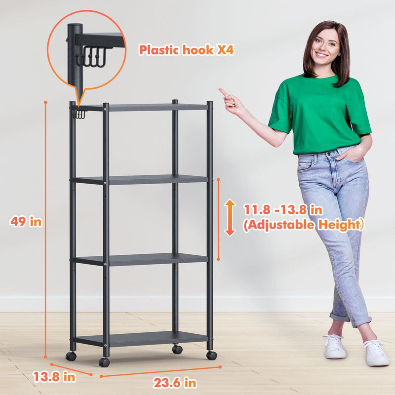 AmbiCraft Adjustable Kitchen Rack with Mobile Flexibility
