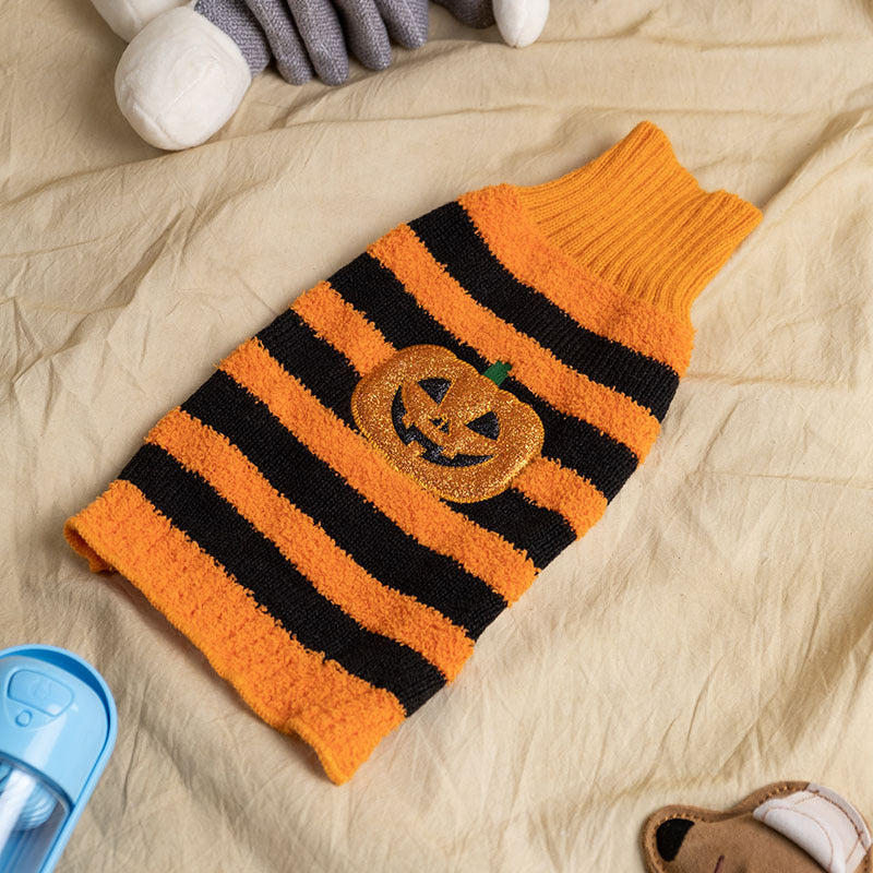 Pooch Pumpkin Patch Halloween Cosplay Sweaters for Dogs