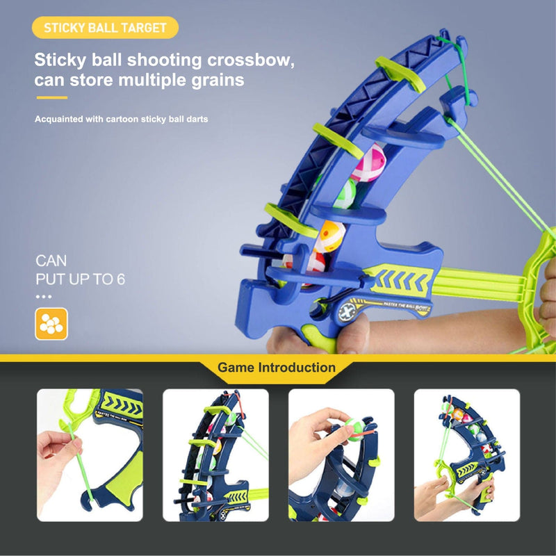 EduSport: Montessori Outdoor Game Set - Slingshot Target and Sticky Ball Dartboard