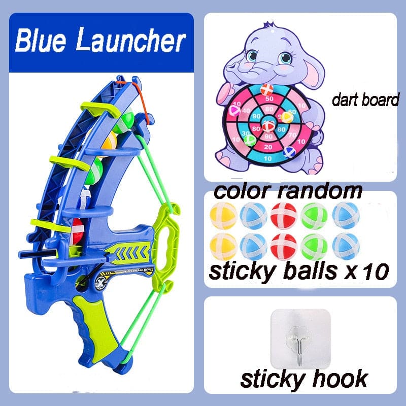 EduSport: Montessori Outdoor Game Set - Slingshot Target and Sticky Ball Dartboard