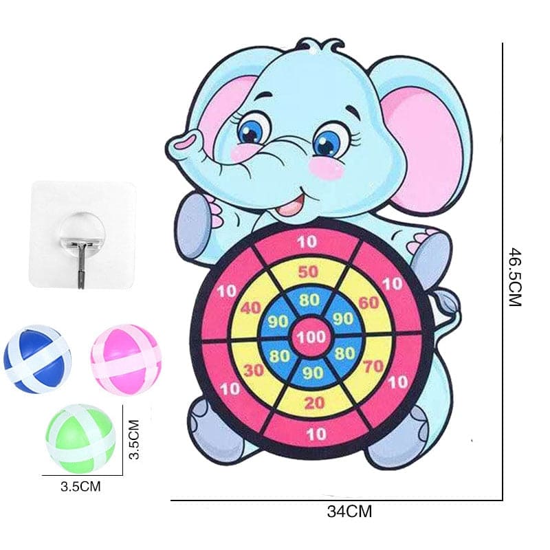 EduSport: Montessori Outdoor Game Set - Slingshot Target and Sticky Ball Dartboard
