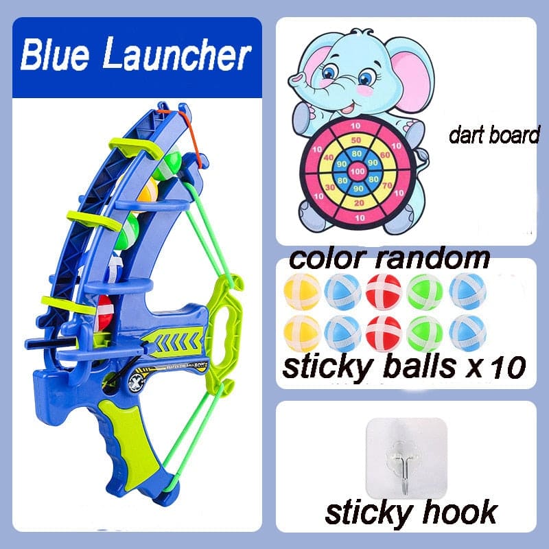 EduSport: Montessori Outdoor Game Set - Slingshot Target and Sticky Ball Dartboard