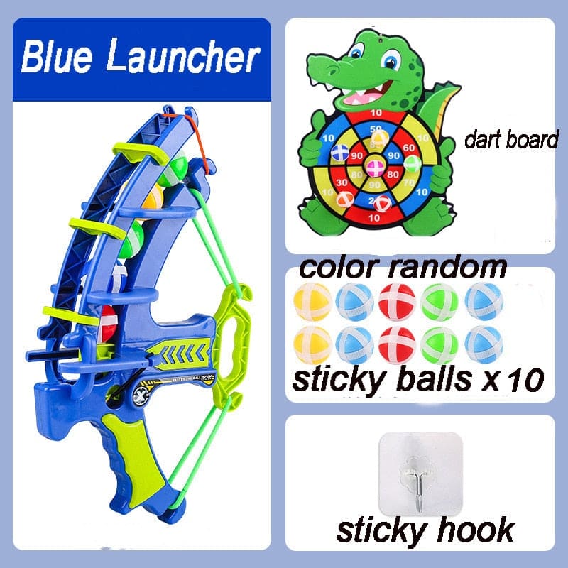 EduSport: Montessori Outdoor Game Set - Slingshot Target and Sticky Ball Dartboard