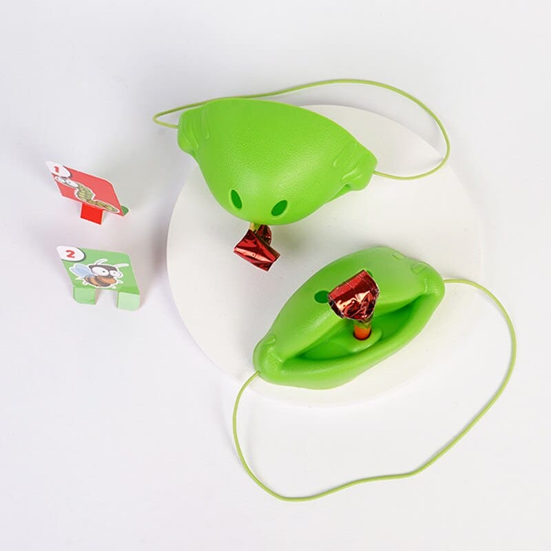 Tongue Twister: Interactive Desktop Toy - Lizard Mask and Frog Tongue Fun