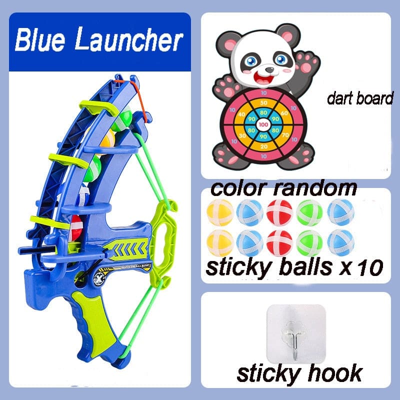 EduSport: Montessori Outdoor Game Set - Slingshot Target and Sticky Ball Dartboard