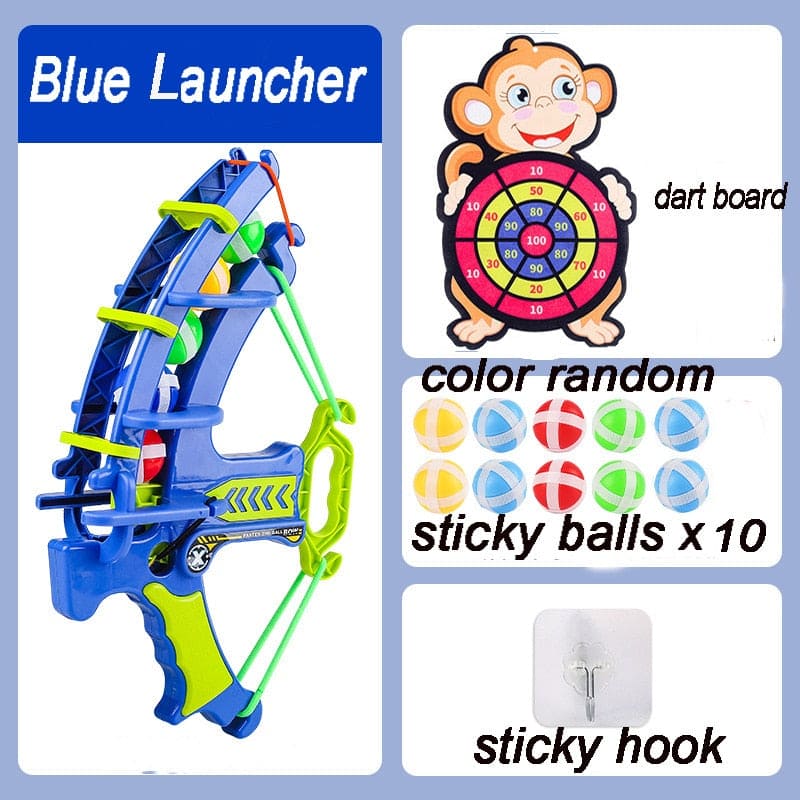 EduSport: Montessori Outdoor Game Set - Slingshot Target and Sticky Ball Dartboard