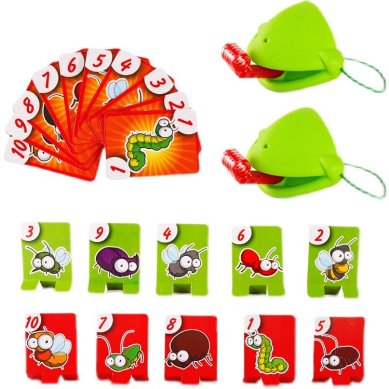 Tongue Twister: Interactive Desktop Toy - Lizard Mask and Frog Tongue Fun