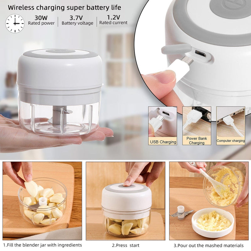 USB Mini Electric Food Chopper