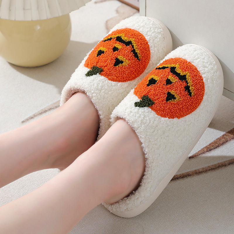 Pumpkin Pair Delight Cozy Slippers