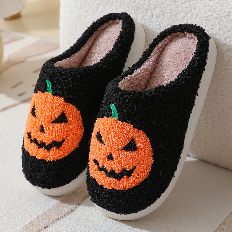 Pumpkin Pair Delight Cozy Slippers