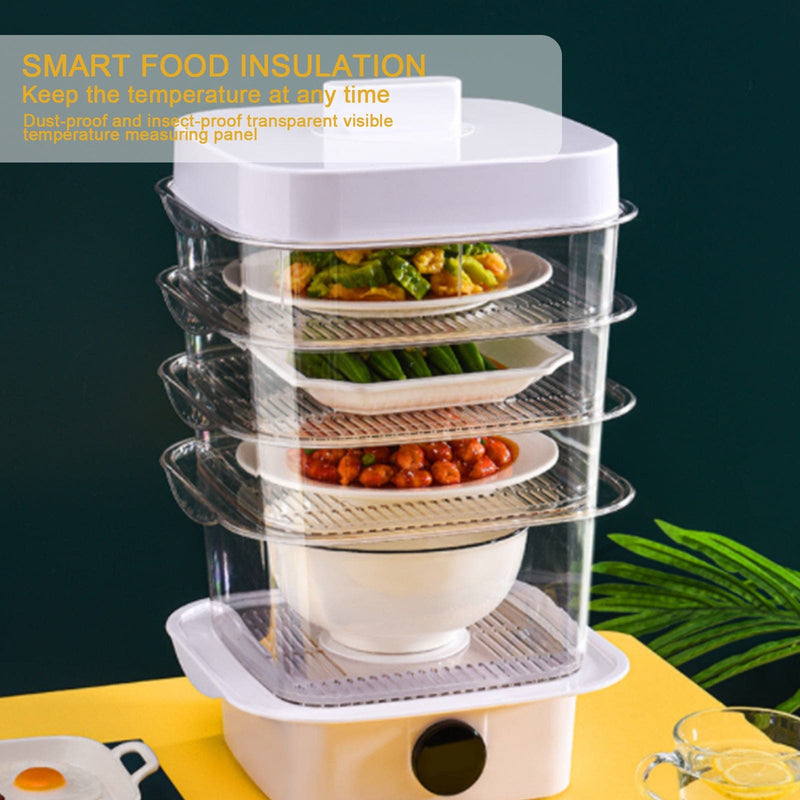 LayerLock Gourmet: Stackable Heat-Preserving Dish Cover