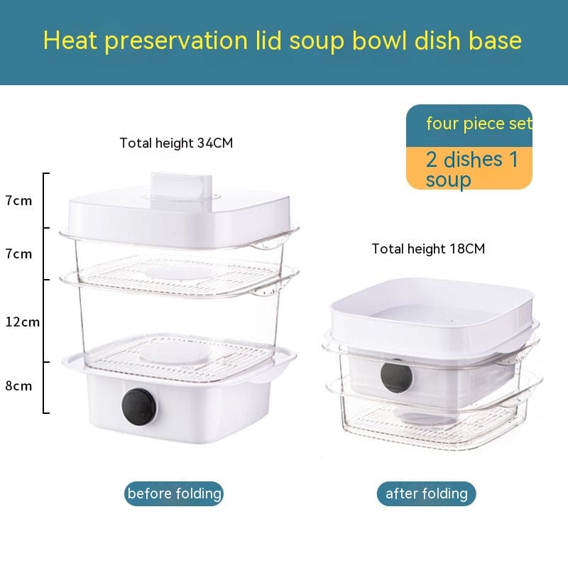 LayerLock Gourmet: Stackable Heat-Preserving Dish Cover
