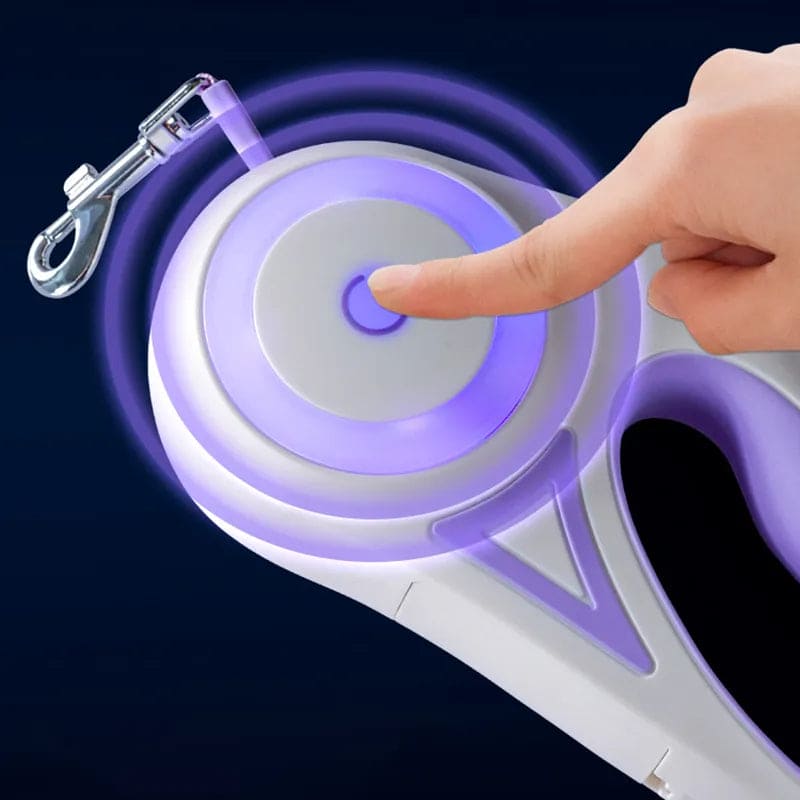 LumiLink RetraFlex: Illuminated Extendable Pet Leash