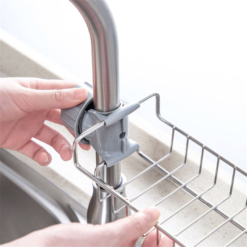 FlexiStore: Adjustable Kitchen & Bathroom Sink Organizer