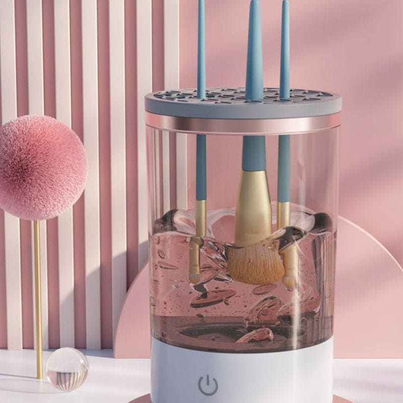 GlamClean Luxe: USB Electric Makeup Brush Cleaner