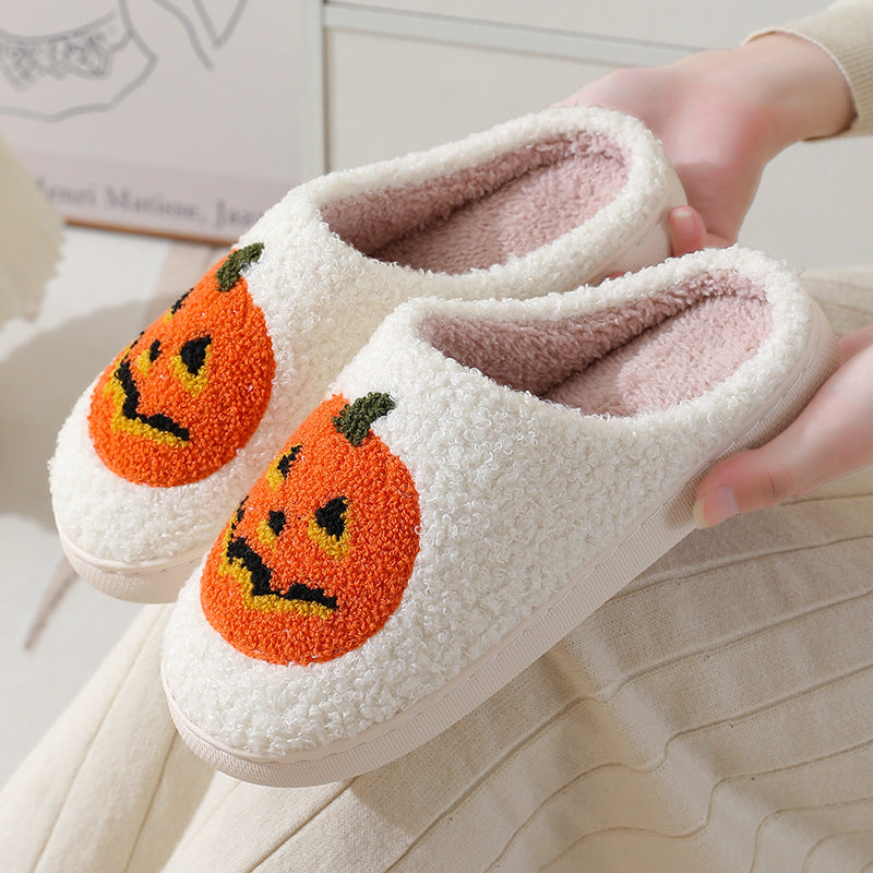 Pumpkin Pair Delight Cozy Slippers