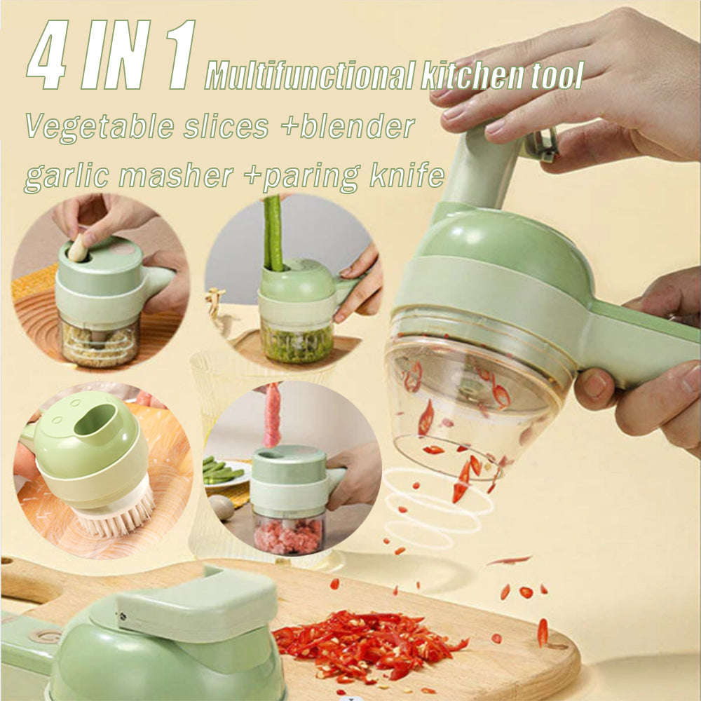 Electric Veggie Slicer & Chopper for Fruits and Salads