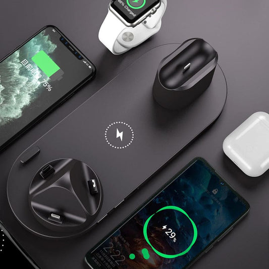 Wireless Charging Station for iPhone, Apple Watch, and Other Smartphones - HomeBrèzy