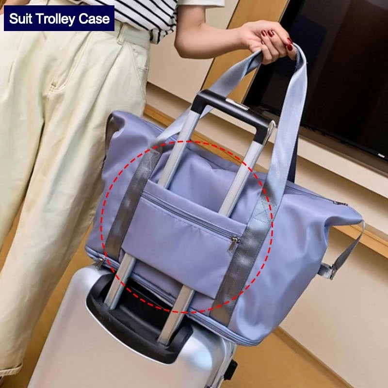 Multi-Functional Foldable Storage Bag for Gym, Fitness, and Travel Needs