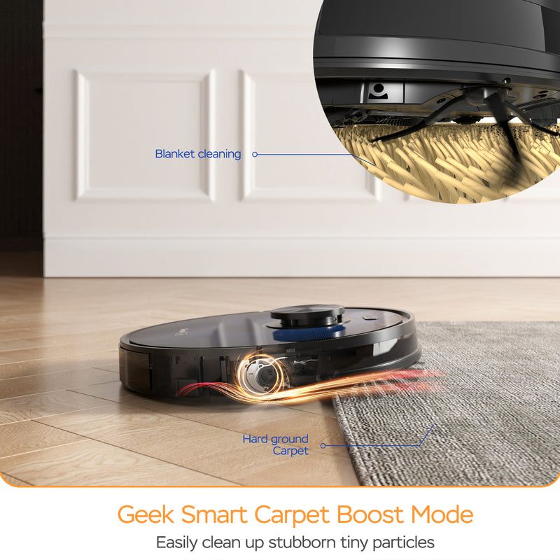 Smart Robot Vacuum with LDS Navigation and Wi-Fi Connectivity