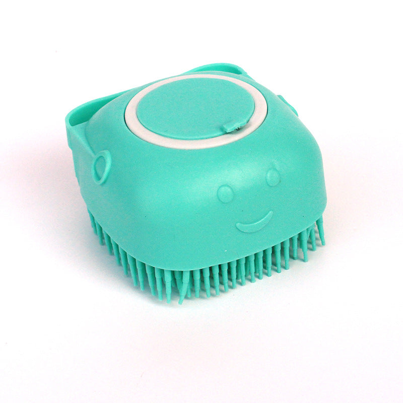 Dog Grooming and Cleaning Tool - Silicone Bathing and Massage Gloves with Comb Brush