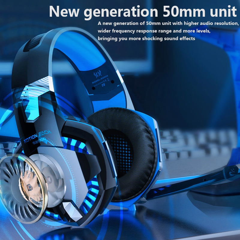 Gaming Headset with Microphone and Bass Stereo Sound