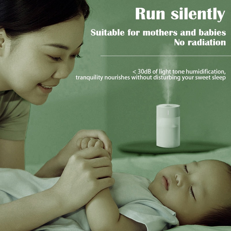 USB desktop humidifier with atmosphere lamp
