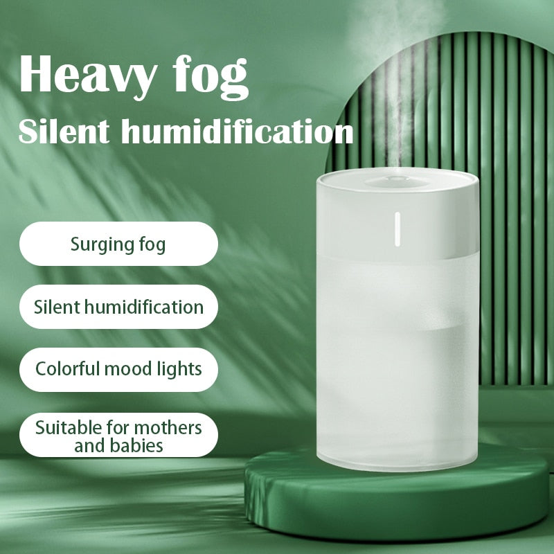 USB desktop humidifier with atmosphere lamp