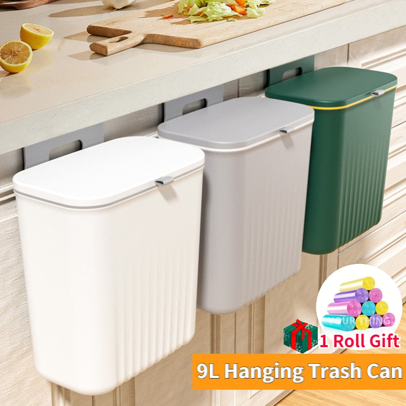 Wall Mounted Smart Trash Can for Kitchen and Bathroom