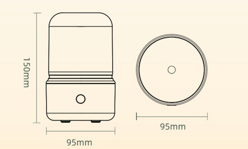 CandleAura Electric Aroma Diffuser and Humidifier
