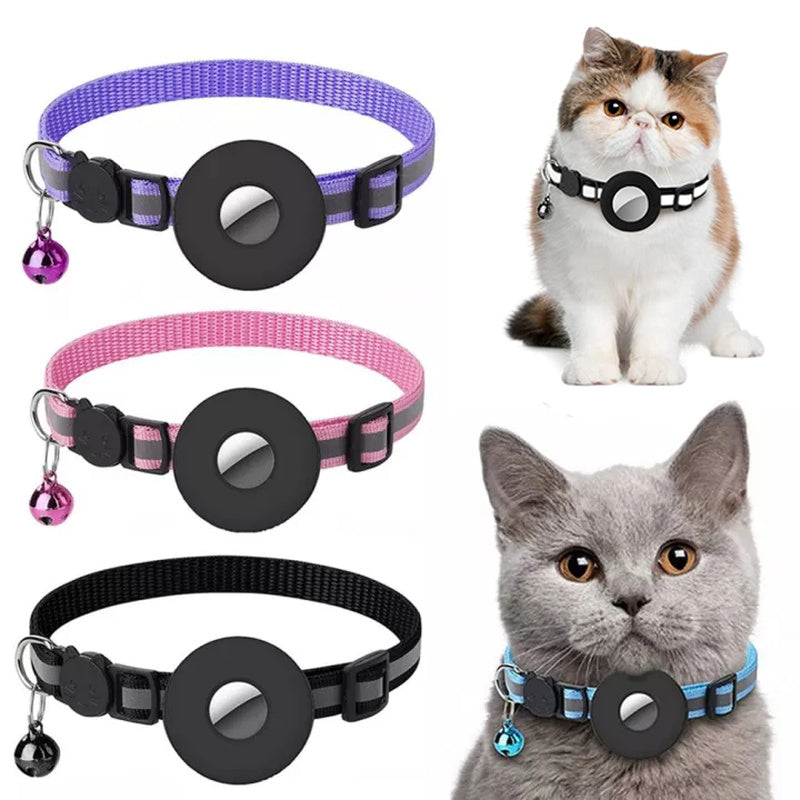 ReflectiCollar: Waterproof Collar with Airtag & Reflective Surface for Pets